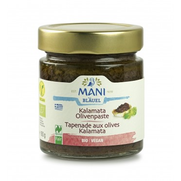 Pâte d'olive Kalamata et vertes BIO 180g