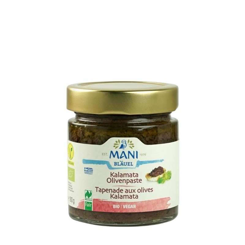 Pâte d'olive Kalamata et vertes BIO 180g