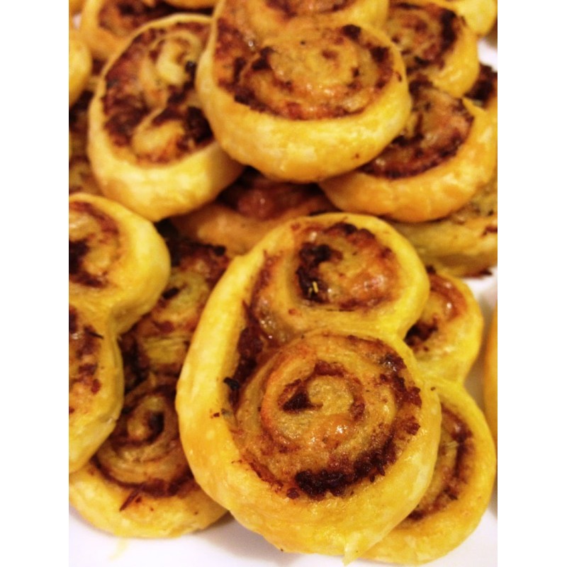 palmier aux tomates séchées et olives 