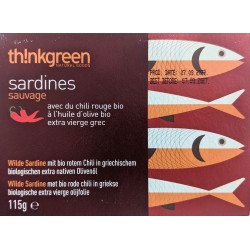 Sardines à l'huile d'olive Bio de la mer Egée 95g