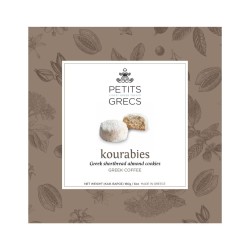 Kourabiedes grecs, amandes et café