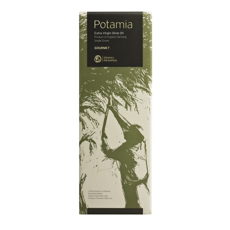 Emballage carton huile d'olive Gourmet Potamia bio 500 ml Emballage carton huile d'olive Gourmet Potamia bio 500 ml