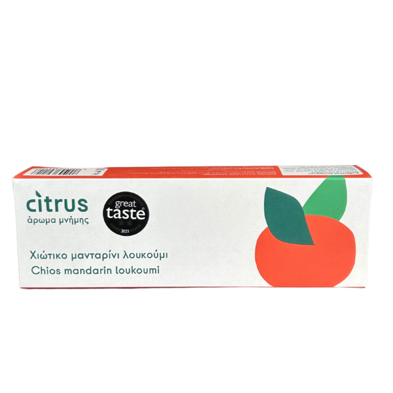 Loukoums à la mandarine de l'île de Chios - 200g Loukoums à la mandarine de l'île de Chios - 200g