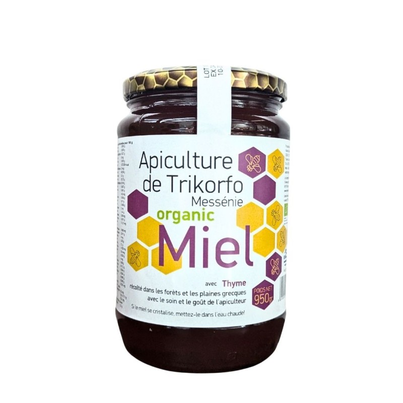 Miel de thym bio de Grèce - vrai miel des montagnes Miel de thym bio de Grèce - vrai miel des montagnes