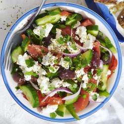 Recette de salade grecque par le chef Paul Evangelopoulos