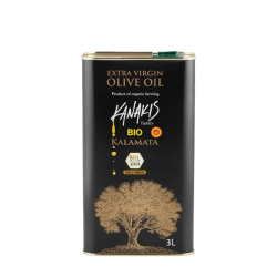 bidon d'huile d'olive vierge extra bio AOP Kalamata
