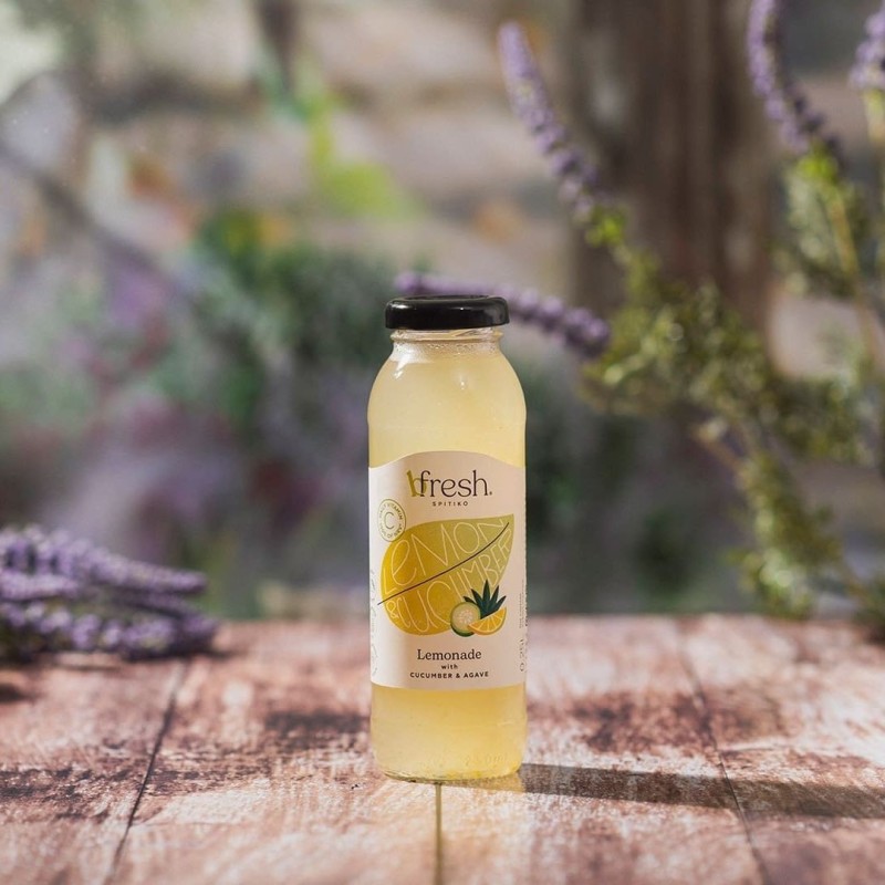 Citronnade concombre au sirop d’agave bio - B fresh Eubée Citronnade concombre au sirop d’agave bio - B fresh Eubée