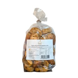 Toasts pour apéritif grec au thym et à la tomate séchée