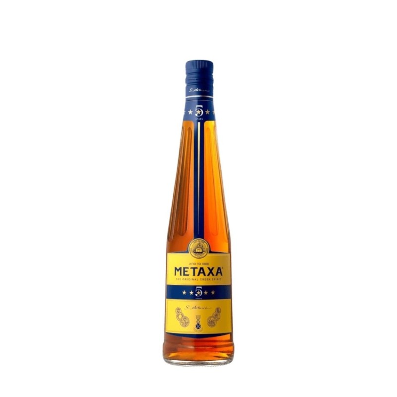 Metaxa 5 étoiles - Brandy grec 700ml | Doux, raffiné, emblématique Metaxa 5 étoiles - Brandy grec 700ml | Doux, raffiné, emblématique
