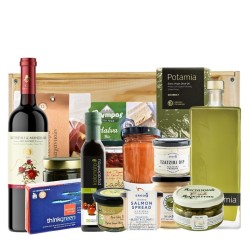 Coffret cadeau - Festin Méditerranéen - Idée cadeau : huile d'olive et vin