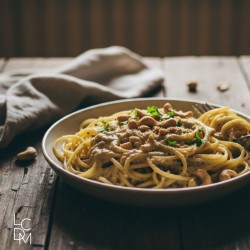 Recette de spaghetti sauce tahini et noix de cajou
