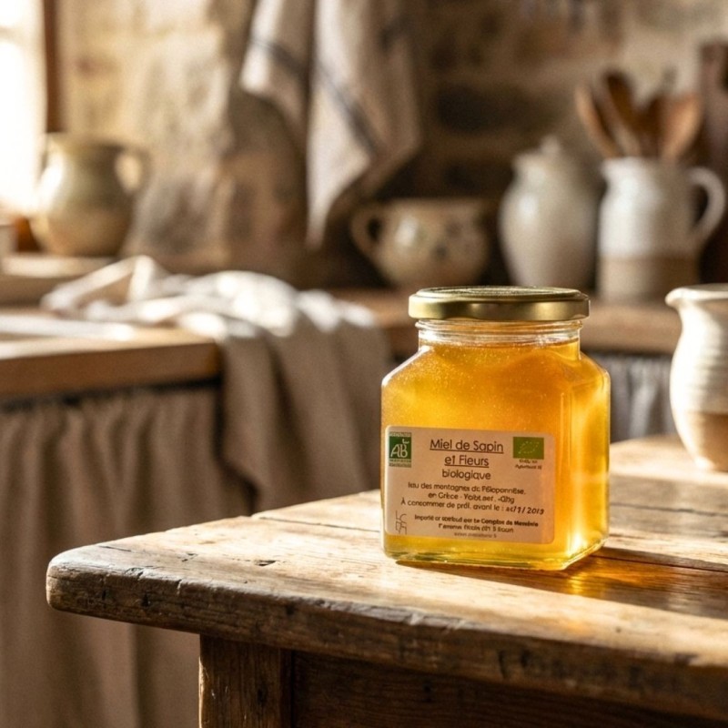 Miel de sapin bio du Péloponnèse - miel grec