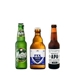 Pack de bières grecques – Mythos, Fix Hellas, APA artisanale Five Twenty
