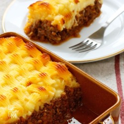 
											parmentier à la tapenade
					