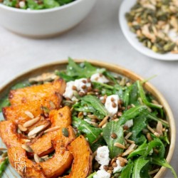 Salade potiron feta miel