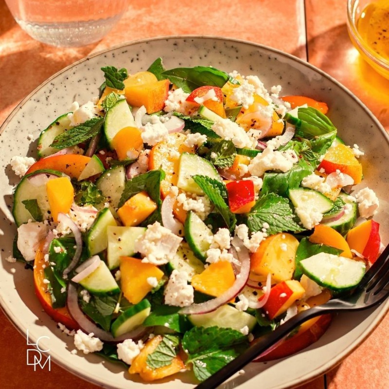 salade nectarine feta pour l'été