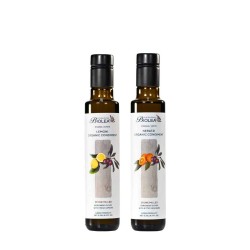 Duo d'huiles d'olive bio Biolea au citron et à l'orange amère – coffret découverte