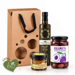 Coffret cadeau Tout'olives - Huile d'olive & olives Kalamata BIO