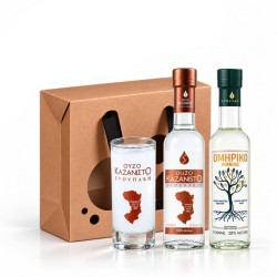 Coffret cadeau Stoupakis – Ouzo & Liqueur de Mastiha de Chios