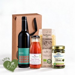 Coffret cadeau Bio Gourmet - Vin et Délices Grecs
