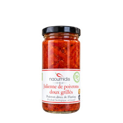 Julienne de poivrons rouges (Filetopiperia) BIO Naoumidis - 235g