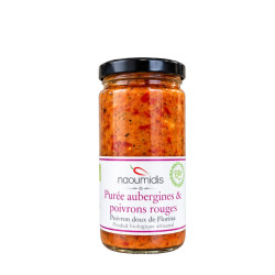 Purée d'aubergines et poivrons (Melitzanopiperia) BIO Naoumidis - 245g