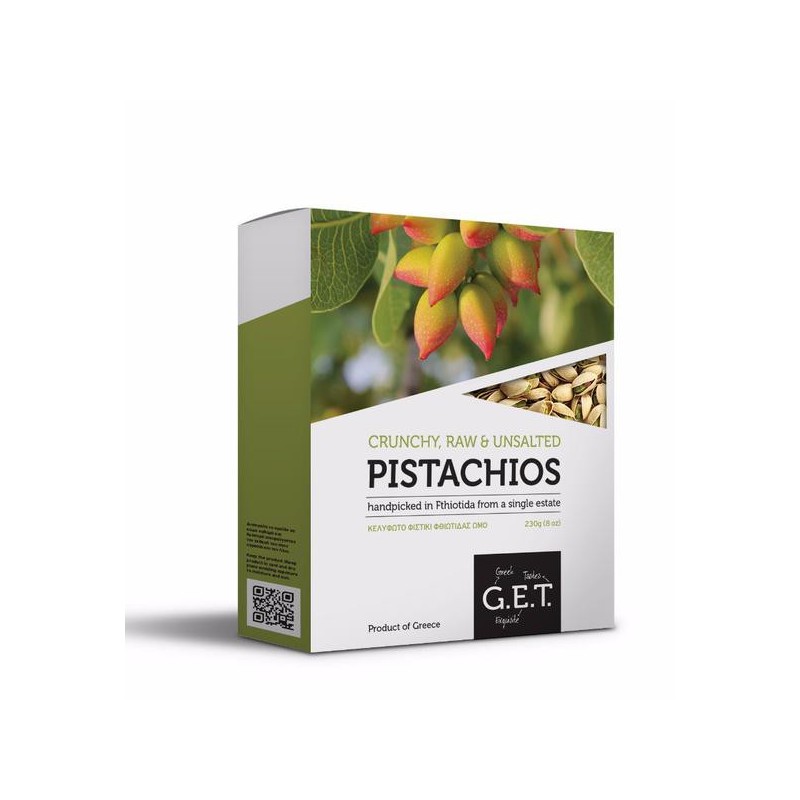 Pistaches crues et non salées 230g