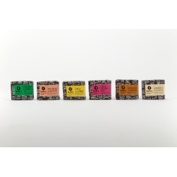 Coffret 4 minis savons sur porte-savon en bois 180g