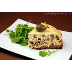 
											Cheesecake méditerranéen aux tomates séchées
					